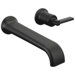 Brizo Allaria wall mount faucet in Matte Black with Lever handle