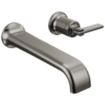 Brizo Allaria wall mount faucet in Brilliance® Black Onyx with Lever handle