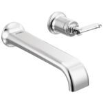 Brizo Allaria wall mount faucet in Polished Chrome with Lever - Clear handle