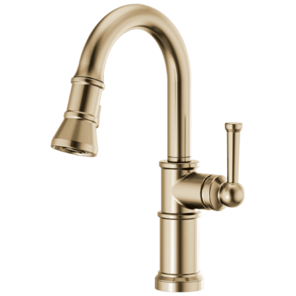 Brizo Artesso Pull-Down Prep Faucet in Brilliance® Luxe Gold®, 63925LF-GL