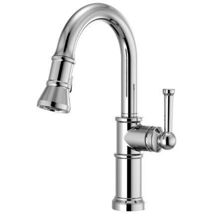 Brizo Artesso Pull-Down Prep Faucet in Polished Chrome, 63925LF-PC