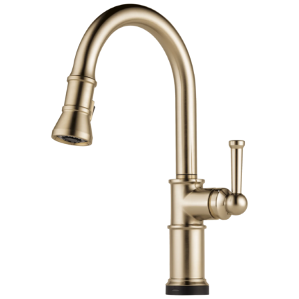 Brizo Artesso SmartTouch® Pull-Down Kitchen Faucet in Brilliance® Luxe Gold®, 64025LF-GL