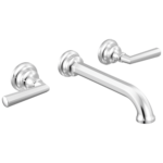 Brizo Beauclere wall mount faucet in Polished Chrome with Lever handles, T65865LF-PCLHP and HL5865-PC