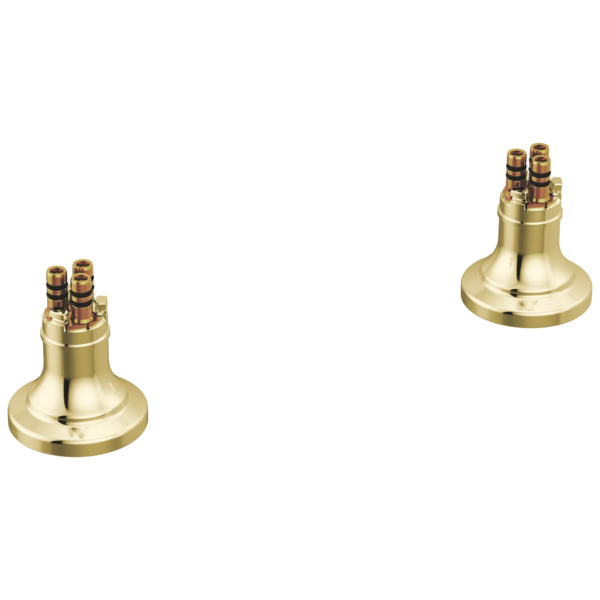 Brizo Faircroft Deck Mount Riser - Low in Unlacquered Brass, T70749-ULB, one pair
