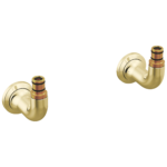 Brizo Faircroft Wall Mount Union - Long in Unlacquered Brass, T70848-ULB, one pair