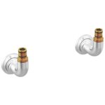 Brizo Faircroft Wall Mount Union - Short in Polished Chrome, T70849-PC, one pair