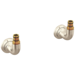 Brizo Faircroft Wall Mount Union - Short in Brilliance® Polished Nickel, T70849-PN, one pair