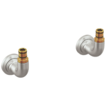 Brizo Faircroft Wall Mount Union - Short in Brilliance® Stainless, T70849-SS, one pair