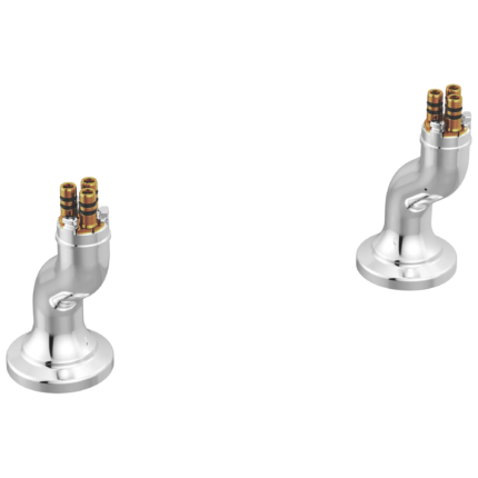 Brizo Faircroft Deck Mount Riser - Angled in Polished Chrome, T70949-PC, one pair