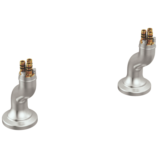 Brizo Faircroft Deck Mount Riser - Angled in Brilliance® Stainless, T70949-SS, one pair