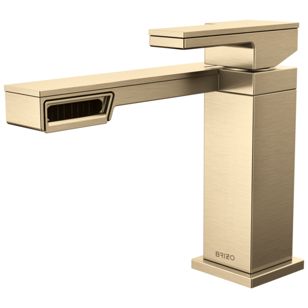 Brizo Frank Lloyd Wright single-handle bathroom faucet in Brilliance® Luxe Gold®