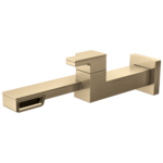 Frank Lloyd Wright wall mount bathroom faucet in Brilliance® Luxe Gold®