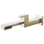 Frank Lloyd Wright wall mount bathroom faucet in Brilliance® Polished Nickel