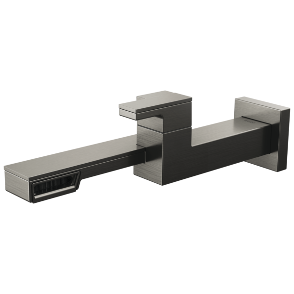 Frank Lloyd Wright wall mount bathroom faucet in Brilliance® Luxe Steel®