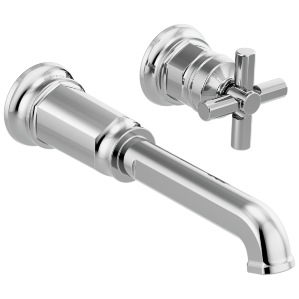 Brizo Invari wall faucet in Polished Chrome with Cross