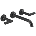 Brizo Jason Wu wall mount faucet in Matte Black with Lever handles