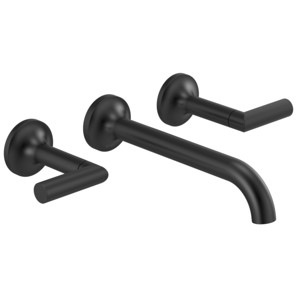 Brizo Jason Wu wall faucet Matte Black Lever Brizo Jason Wu wall mount faucet in Matte Black with Lever handles