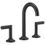 Brizo widespread faucet in Matte Black with High Lever handles