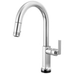 Brizo Kintsu SmartTouch® Pull-Down Faucet with Arc Spout in Lumicoat® Polished Chrome with Lever handle, 64006LF-PCLHP-L--HLK006-PC-L