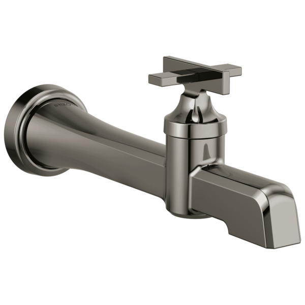Brizo Levoir wall mount bathroom faucet in Brilliance® Black Onyx
