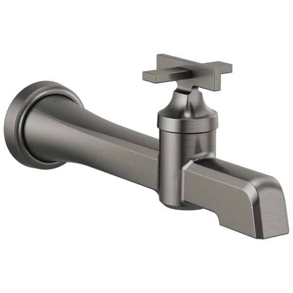Brizo Levoir wall mount bathroom faucet in Brilliance® Luxe Steel®