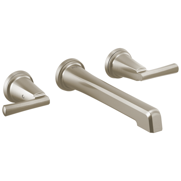 Brizo Levoir wall faucet in Brilliance® Luxe Nickel® with Lever handles