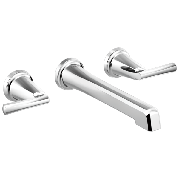 Brizo Levoir wall faucet in Polished Chrome with Lever handles