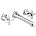 Brizo Levoir wall faucet in Polished Chrome with Cross handles