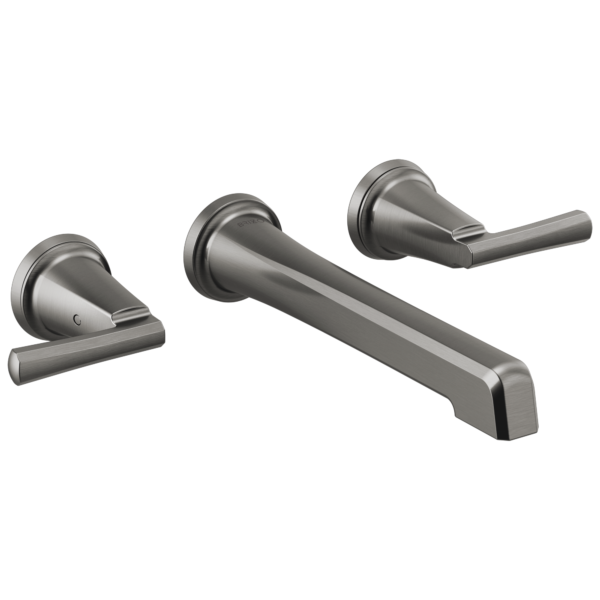 Brizo Levoir wall faucet in Brilliance® Luxe Steel® with Lever handles