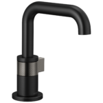 Brizo Litze bathroom faucet in Matte Black / Brilliance® Luxe Steel®