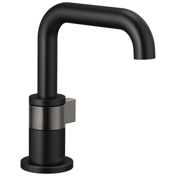Brizo Litze bathroom faucet in Matte Black / Brilliance® Luxe Steel®