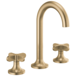 Brizo widespread faucet in Brilliance® Luxe Gold® with Low Cross handles
