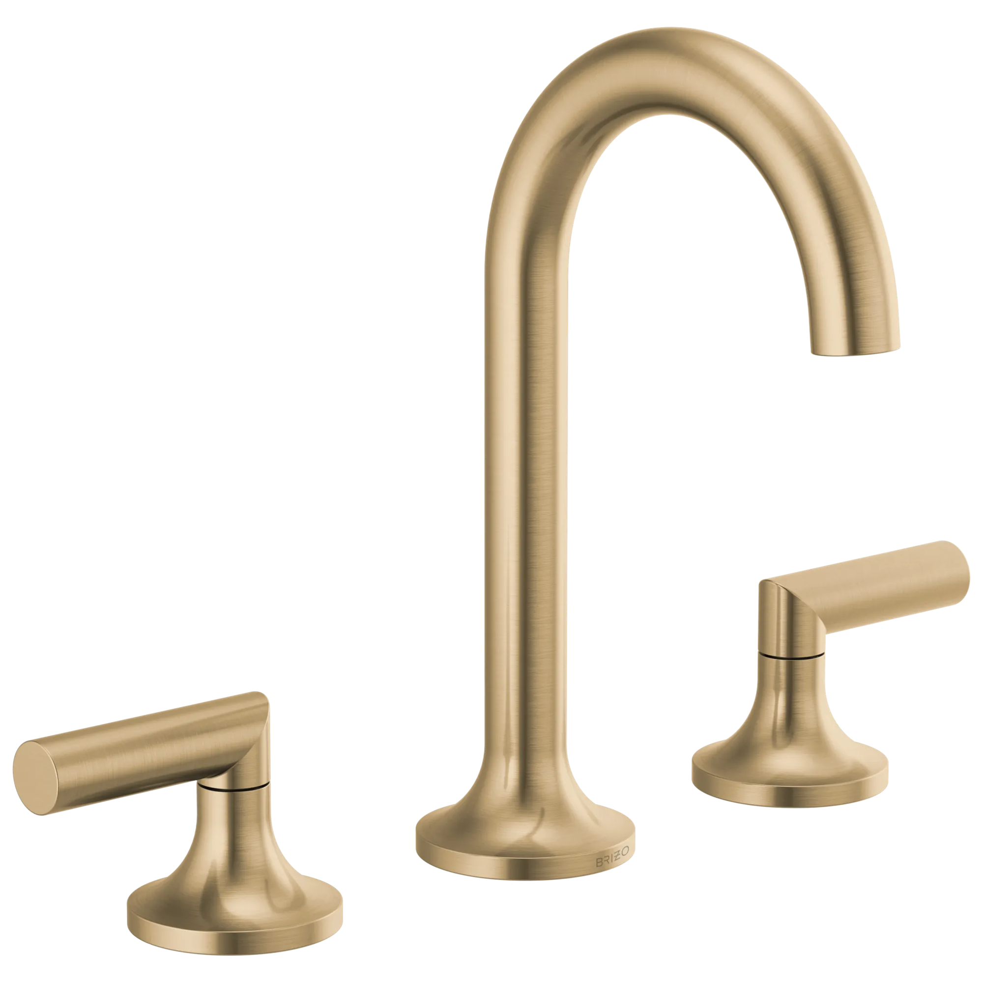 Brizo Odin widespread Brilliance® Luxe Gold® Low Lever Brizo widespread faucet in Brilliance® Luxe Gold® with Low Lever handles