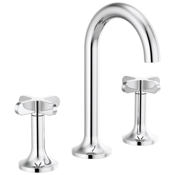 Brizo Odin widespread faucet in Polished Chrome with High Cross handles