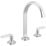 Brizo Roccesco Arc widespread faucet in Polished Chrome with Bent Lever handles