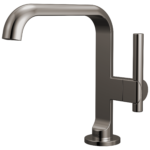 Brizo Roccesco Square single-hole faucet in Brilliance® Black Onyx