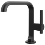 Brizo Roccesco Square single-hole faucet in Matte Black