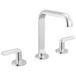 Brizo Roccesco Square widespread faucet in Polished Chrome with Bent Lever handles