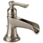 Brizo Rook single-handle faucet with channel spout in Brilliance® Luxe Nickel®