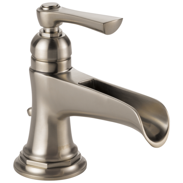 Brizo Rook single-handle faucet with channel spout in Brilliance® Luxe Nickel®