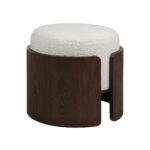 Renwil Capsula CHA112 off-white ottoman - official product image 1