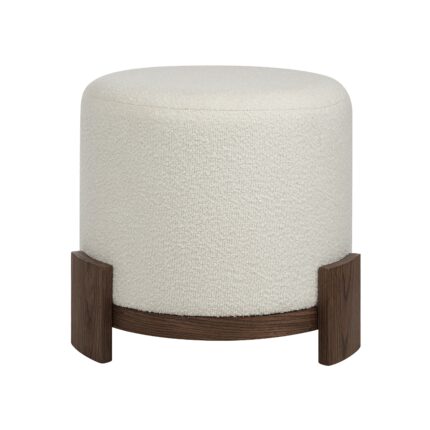 Renwil Chaves CHA114 ivory ottoman - official product image 1