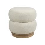 Renwil Miele CHA115 ivory ottoman - official product image 1
