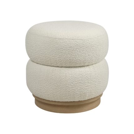 Renwil Miele CHA115 ivory ottoman - official product image 1
