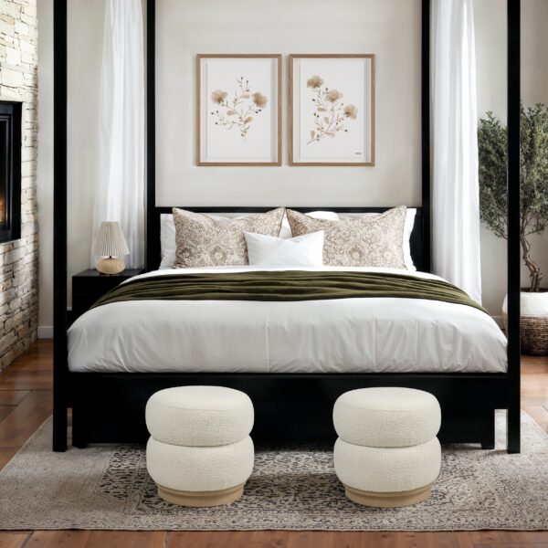 Renwil Miele CHA115 ivory ottoman - official product image 4