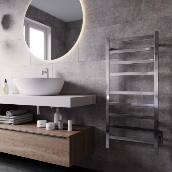 ICO Bath 18″x40″ Kontour Square Electric Towel Warmer