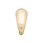Renwil E26 ST64 Amber 6W LED Bulbs, 3-Pack LB008-3 - official product view 3