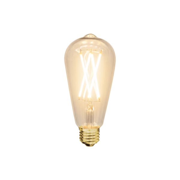 Renwil E26 ST64 Amber 6W LED Bulbs, 3-Pack LB008-3 - official product view 3