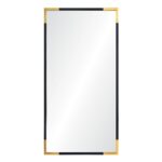Renwil Osmond Gold Leaf and Black Wall Mirror MT1831 — front view