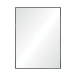 Renwil Raizel Matte Black Iron Wall Mirror MT2345 - front view with slim matte black frame